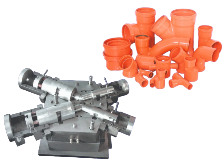 PVC COLLAPSIBLE FITTING MOULD1 قالب التركيب القابل للطي PVC1