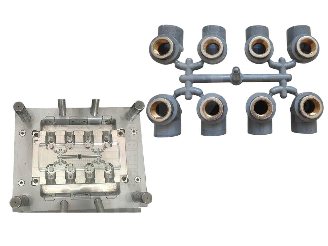 90° CPVC 内螺纹弯头,带黄铜插入件模具 90° CPVC 内螺纹弯头,带黄铜插入件模具90° CPVC 内螺纹弯头