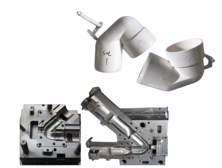 PVC P-TRAP PIPE FITTING MOULD قالب تركيب الأنابيب البلاستيكية P-TRAP