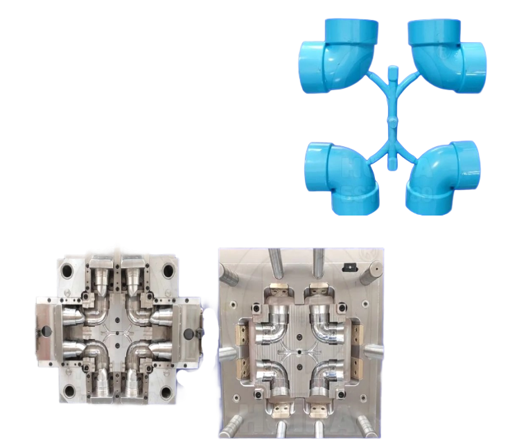 PVC ELB0W 90° FITTING MOULD قالب تركيب PVC ELB0W 90 درجة