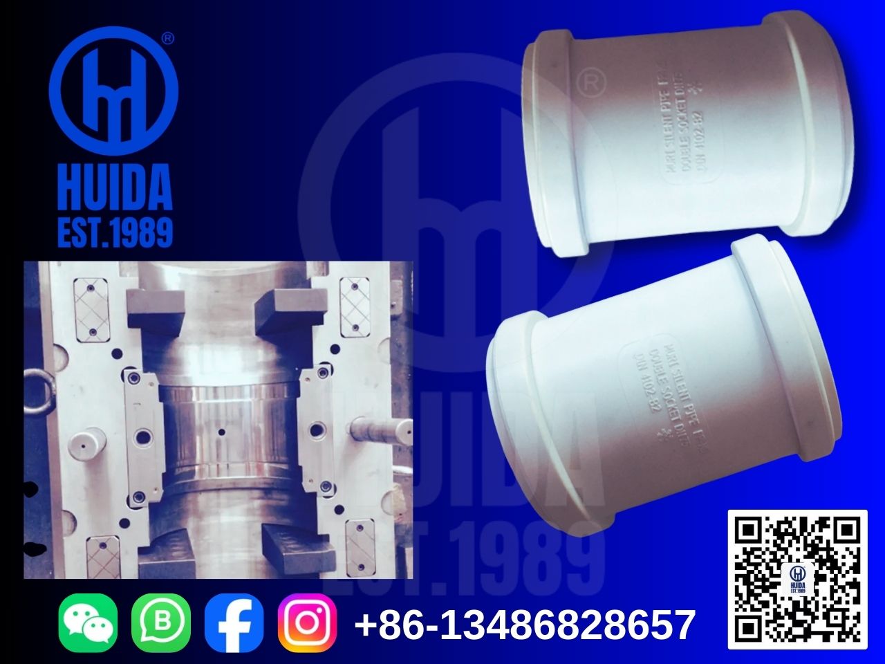 قالب مأخذ قابل للطي PP