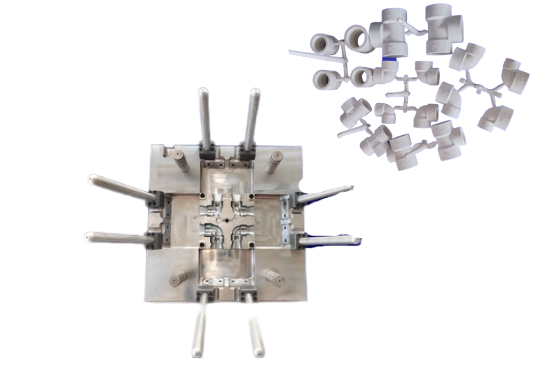 PVC WATER SUPPLY FITTING MOULD قالب تركيب إمدادات المياه البلاستيكية