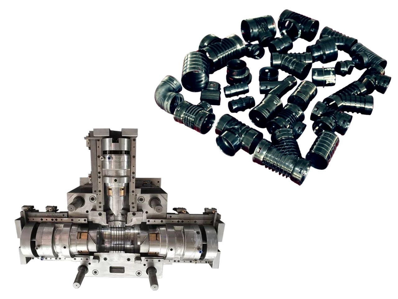 CORRUGATED PIPE FITTING MOULD (2) قالب تركيب الأنابيب المموجة (2)