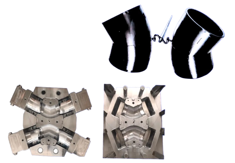 PE 45° ELBOW FITTING MOULD قالب تركيب الكوع PE 45°