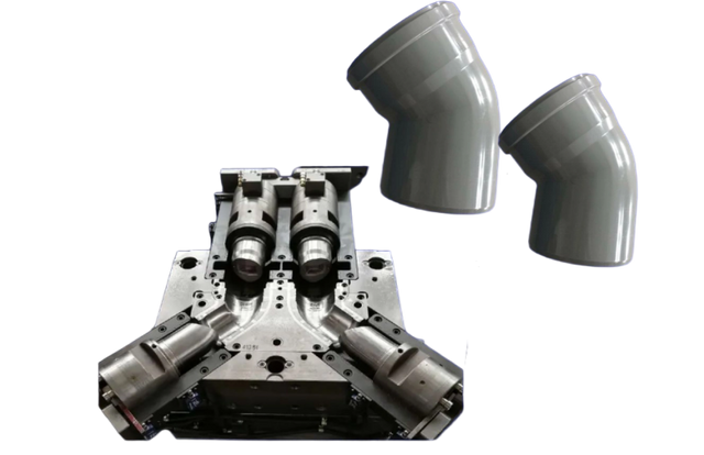 كوع PVC قابل للطي 45 درجة قالب تركيب الأنابيب