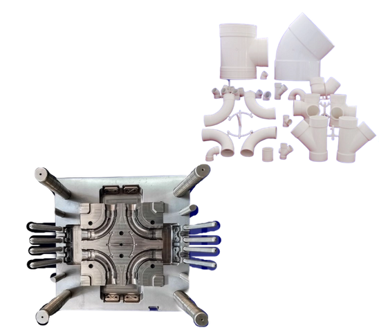 أحجام مختلفة من قوالب تركيب PVC