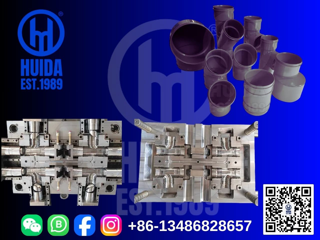 قالب تركيب أنابيب الصرف الصحي أو الصرف الصحي PVC Y