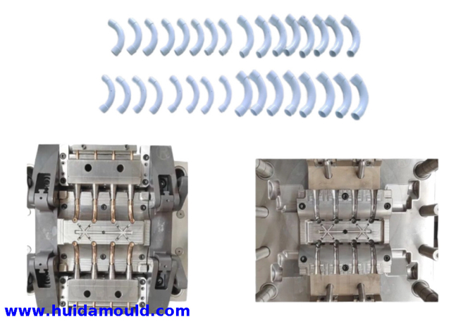 قالب تركيب الأنابيب المنحنية البلاستيكية الطويلة