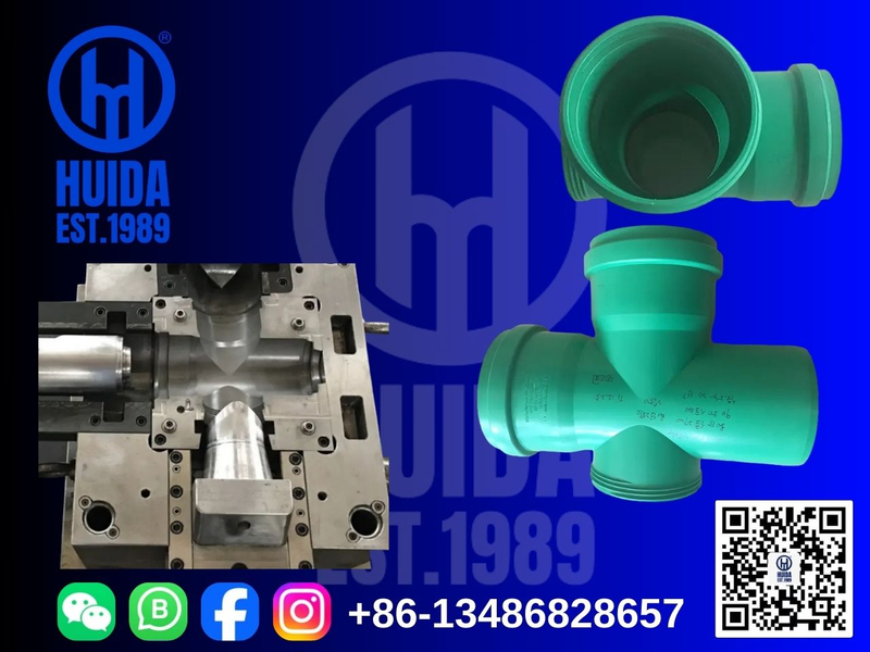 قالب تركيب الأنابيب PP قابل للطي مع باب الفحص